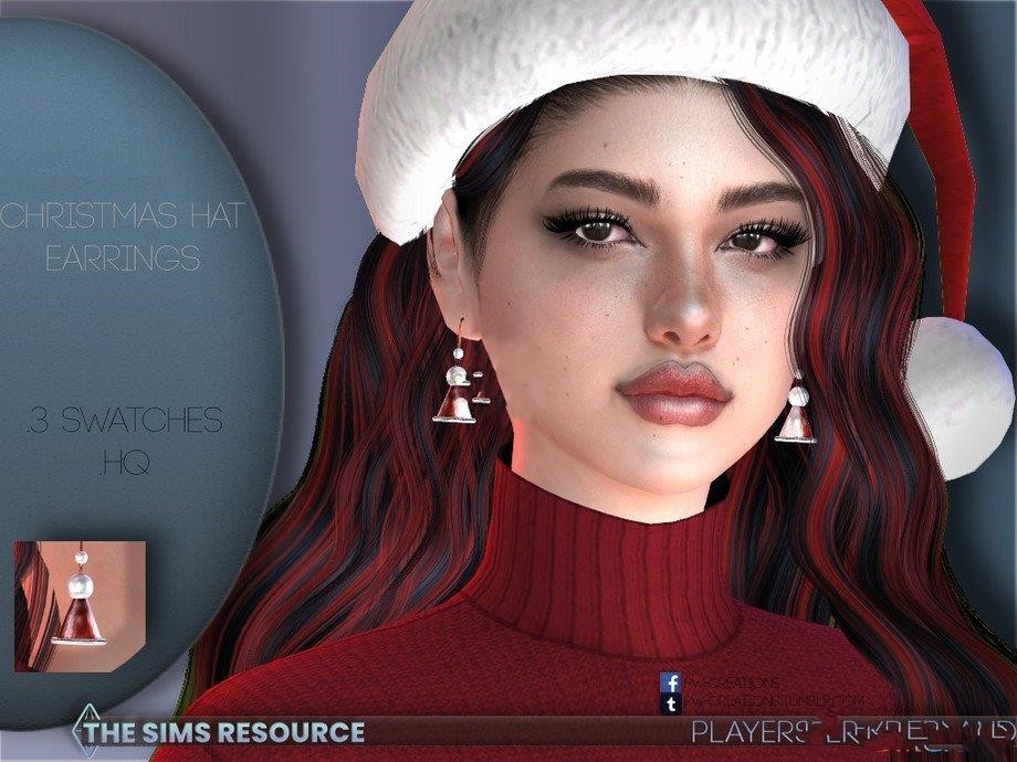 《模拟人生4》可爱圣诞帽耳环MOD-我爱模组网-GTA5MOD下载资源网