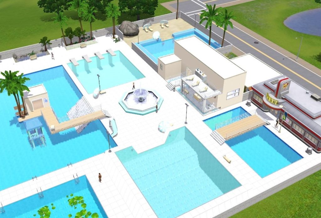 《模拟人生3》MOD房建 社区地点之水上游乐场-我爱模组网-GTA5MOD下载资源网