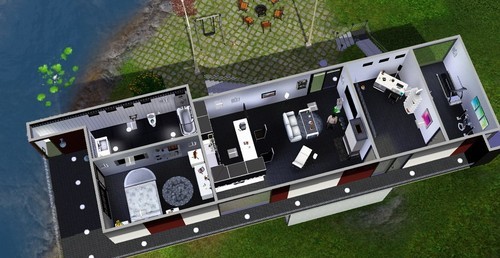 模拟人生3 MOD房建 扑克角型建筑-我爱模组网-GTA5MOD下载资源网