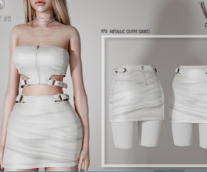 《模拟人生4》性感白色无吊带抹胸短裙MOD-我爱模组网-GTA5MOD下载资源网