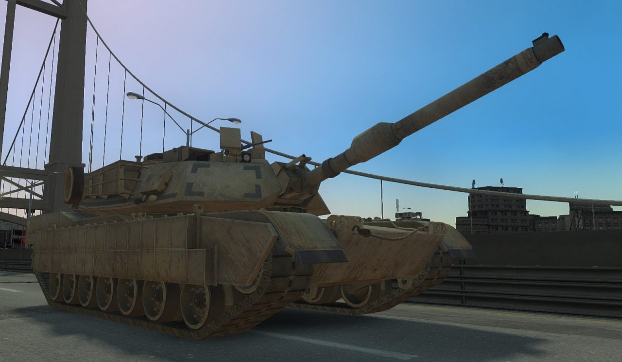 GTA4 侠盗猎车手4 M1A2坦克MOD-我爱模组网-GTA5MOD下载资源网