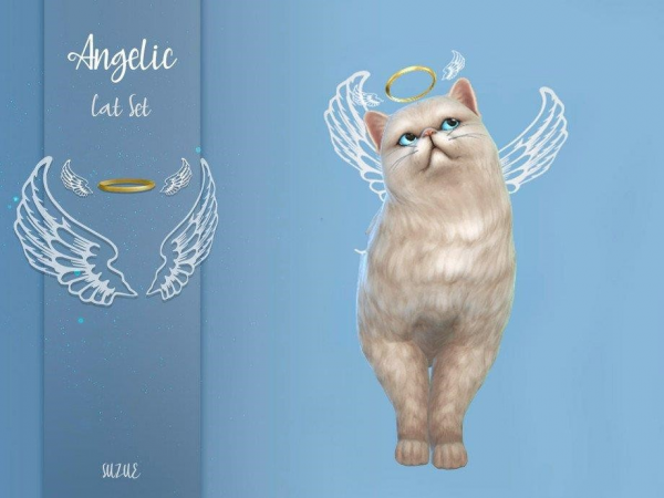 《模拟人生4》猫咪天使翅膀光环MOD-我爱模组网-GTA5MOD下载资源网