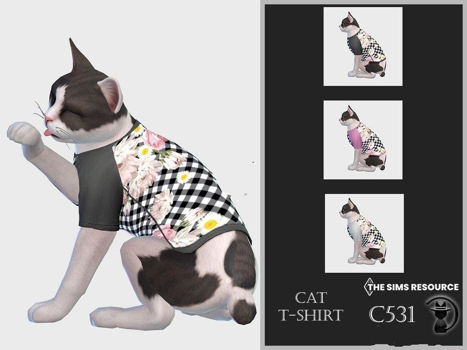 《模拟人生4》猫咪鲜花网格服装MOD-我爱模组网-GTA5MOD下载资源网