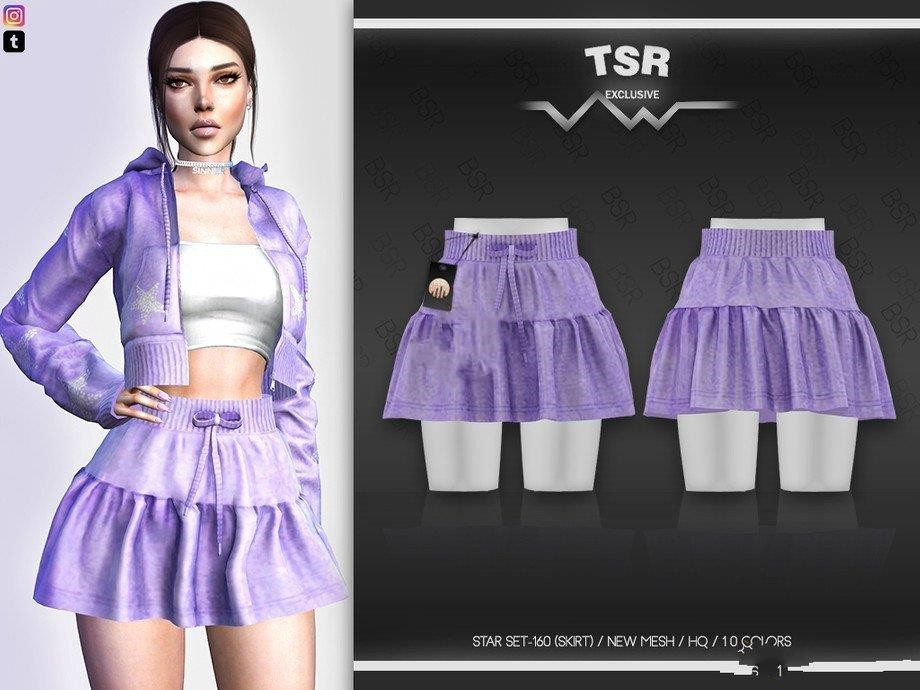 《模拟人生4》女性褶皱系带短裙MOD-我爱模组网-GTA5MOD下载资源网