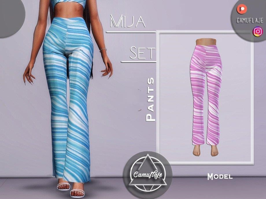 《模拟人生4》女性的横纹长裤MOD-我爱模组网-GTA5MOD下载资源网