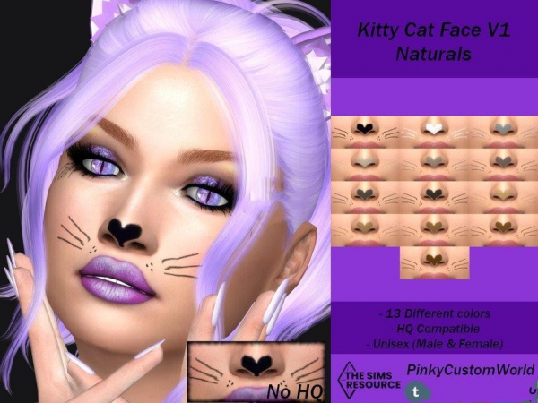 《模拟人生4》猫脸脸部涂装MOD-我爱模组网-GTA5MOD下载资源网