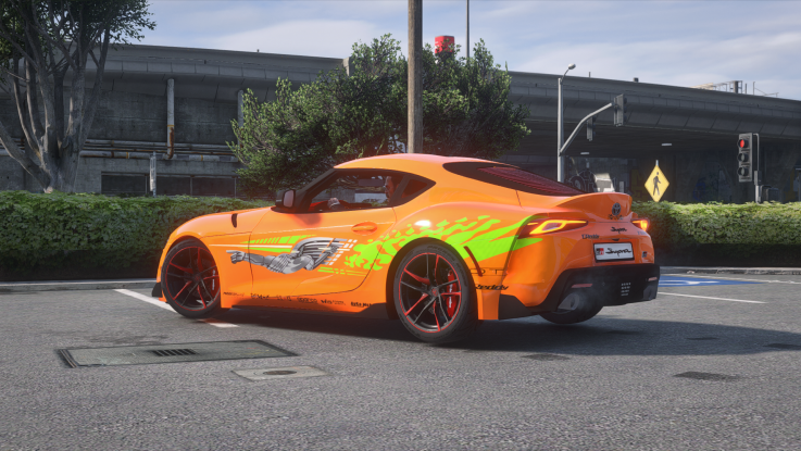 [GTA5MOD]2020丰田Supra A90[附加模板车轮_调整]1.6-我爱模组网-GTA5MOD下载资源网