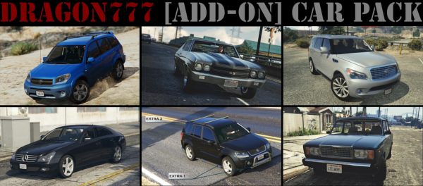 [GTA5MOD]DragoN777 [附加] 车辆包 1.1-我爱模组网-GTA5MOD下载资源网